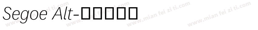 Segoe Alt字体转换